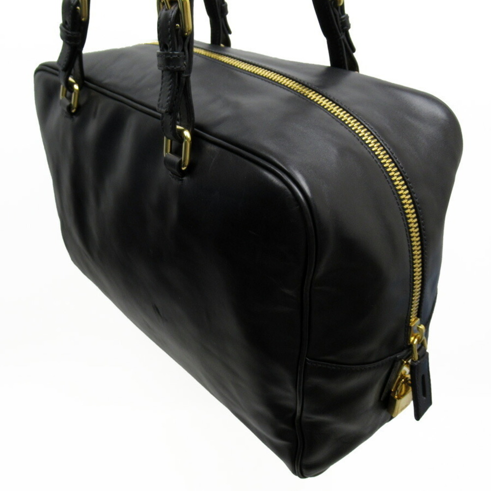 Prada Vitello Daino Embossed Bag Black - Picture 2 of 3
